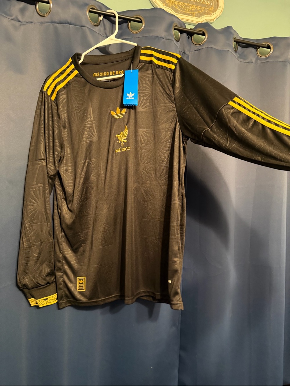 adidas Black & Gold México Oro Long Sleeve Jersey